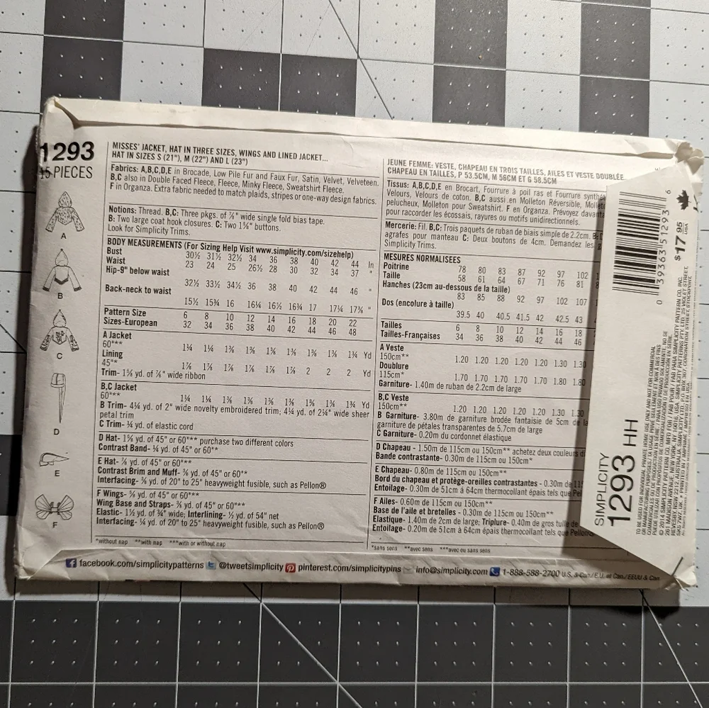 Simplicity Sewing Pattern 1293 - Picture 2 of 3
